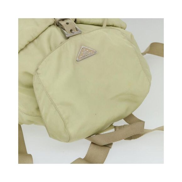 Pre Loved PRADA Drawstring Backpack Women Cream - Picture 7 of 8